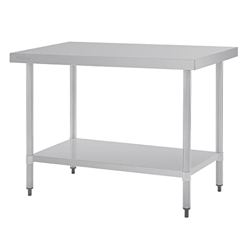 Vogue Edelstahltisch, 900 x 1200 x 700 mm, für Küche, Restaurant, gewerbliche Nutzung, Grau von VOGUE