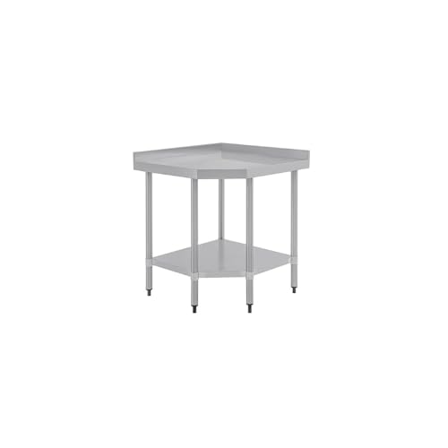 Vogue GL278 Edelstahl Ecke Tisch, 900 mm x 800 mm x 700 mm von VOGUE