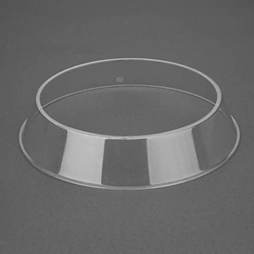 Vogue Polycarbonat-Tellerring, transparent, Größe: 40 (H) x 215 (Ø) mm, Tellerabdeckung separat geliefert (K483), stapelbarer Tellerring, spülmaschinen- und gefriergeeignet, K481 von VOGUE