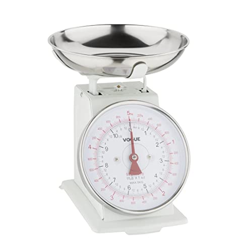 Vogue Küchenwaage Schüssel Top 5Kg/11lbs - Grad. 20g/1oz von VOGUE
