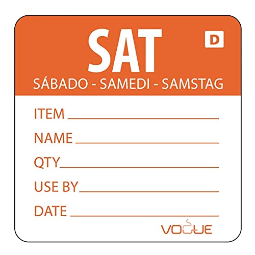 Vogue auflösbare Etiketten Samstag orange Vogue auflösbare Etiketten Samstag orange von VOGUE