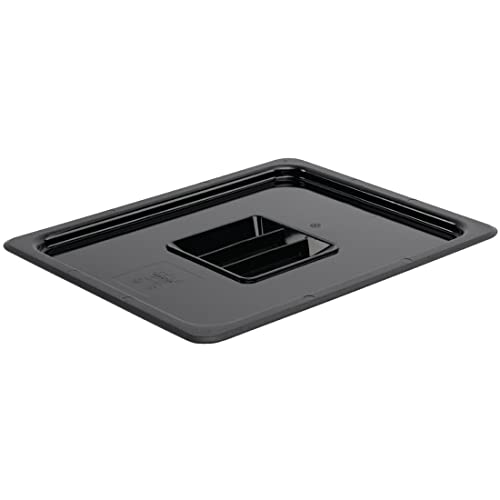 Vogue polycarbonaat GN 1-2 deksel zwart von VOGUE