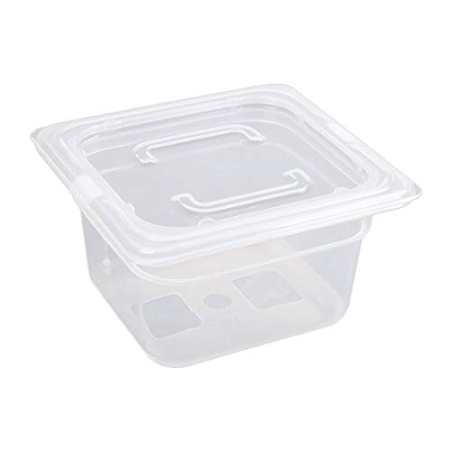 Vogue polypropyleen GN 1/9 bak met deksel 10cm (Box 4), 176(L)x108(W)x100(D)mm von VOGUE