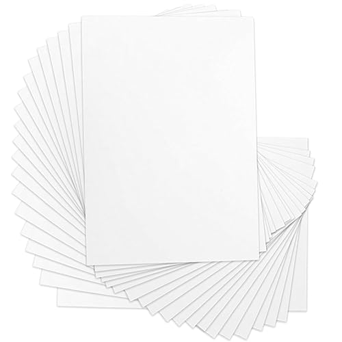 20 Stück A4 Schaumstoffboards Weiß Schaumstoffplatte 5mm Leichtschaumplatte Doppelseitige Polystyrol Platte EVA Schaumplatten Styroporplatten für Präsentation, Bastelprojekte, Modellierung 30X20CM von VOHESEA