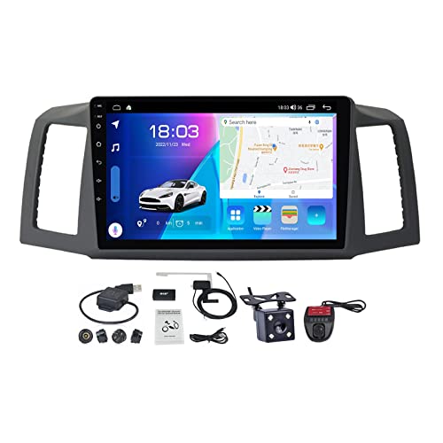 Android 11 Autoradio 2 Din Navigation system für Jeep Grand Cherokee 2004-2007 mit 9 Zoll Screen BT/Mirror Link/CarPlay Android Auto/FM RDS DAB+ Radio/Lenkradsteuerung/Rückfahrkamera ( Size : M700S ) von VOLEMI