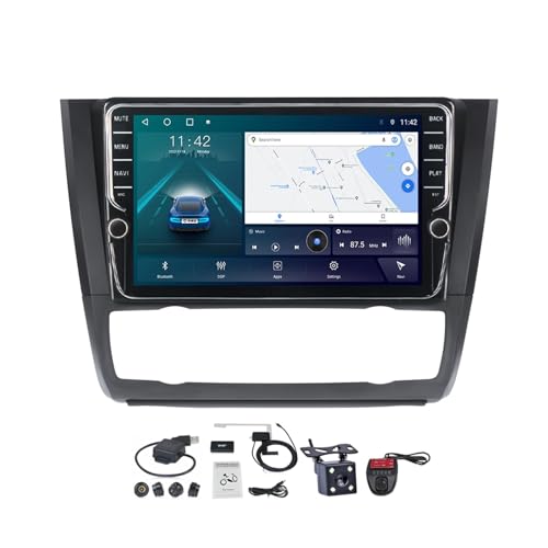 Android 11 Autoradio 2 Din Stereo mit Bluetooth für BMW 1-Series E88 E82 E81 E87 2004-2011 mit Screen 9 Zoll Carplay Android Auto/FM RDS DAB+ Radio/SWC/DSP MP5 Player/Backup Camera ( Color : A , Size von VOLEMI