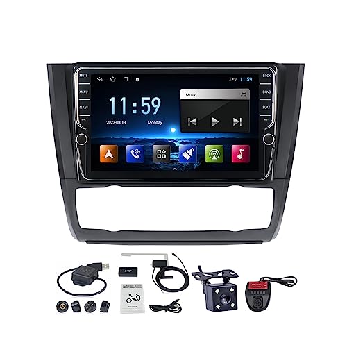 Android 11 Autoradio Stereo für BMW 1-Series E88 E82 E81 E87 2004-2011, 9 Zoll Auto Radio Display mit Carplay Android Auto/BT 5.0/FM RDS DAB+/Lenkradsteuerung/GPS + Rückfahrkamera ( Color : B , Size : von VOLEMI