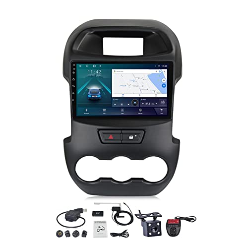 Android 11 Autoradio Stereo für Ford Ranger 2011-2016, 9 Zoll Auto Radio Touch Display mit Carplay Android Auto/Bluetooth 5.0/FM RDS DAB+/DSP/Lenkradsteuerung/GPS + Rückfahrkamera ( Size : M200S ) von VOLEMI