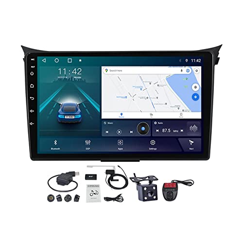 Android 11 Autoradio Stereo für Hyundai i30 2 GD 2011-2017, 9 Zoll Auto Radio Touch Display mit Carplay Android Auto/Bluetooth/FM RDS DAB+/DSP/Lenkradsteuerung/GPS + Rückfahrkamera ( Size : M400S ) von VOLEMI