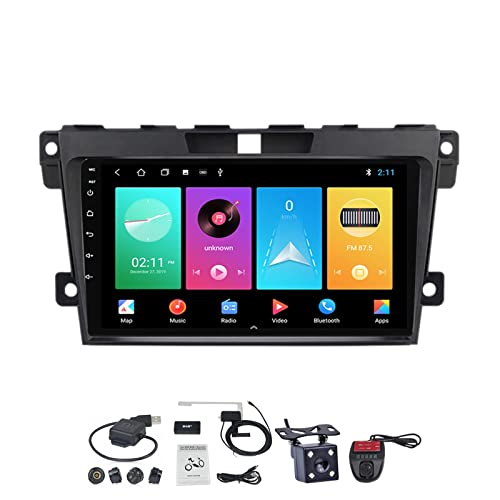 Android 11 Autoradio Stereo für Mazda CX-7 CX7 2008-2015, 9 Zoll Auto Radio Touch Display mit Wireless Carplay Android Auto/Bluetooth/FM RDS/DSP/Lenkradsteuerung/GPS + Rückfahrkamera ( Size : M100S ) von VOLEMI
