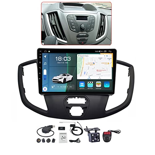 Android 11 Autoradio mit Navi für Ford Tourneo Custom 1 Transit 2012-2021 Radio FM RDS Car Radio 9 Zoll-IPS-Dispaly CarPlay Android Auto Lenkradsteuerung/1080P-Video/BT Hände frei ( Color : B , Size : von VOLEMI
