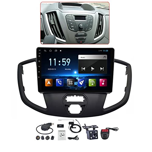 Android 11 Autoradio mit Navi für Ford Tourneo Custom 1 Transit 2012-2021 Radio FM RDS Car Radio 9 Zoll-IPS-Dispaly CarPlay Android Auto Lenkradsteuerung/1080P-Video/BT Hände frei ( Color : B , Size : von VOLEMI