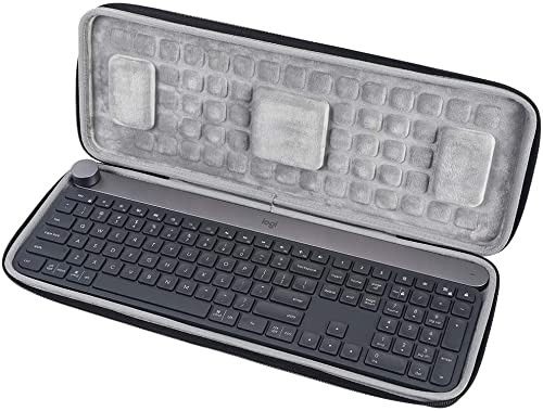 Flycoo Hartschalenkoffer Schutzhülle für Logitech Craft Wireless Keyboard Hartschalen-Reiseetui Tastatur-Hülle Größe 46 * 17,5 * 4,5 cm von VOLOHAS