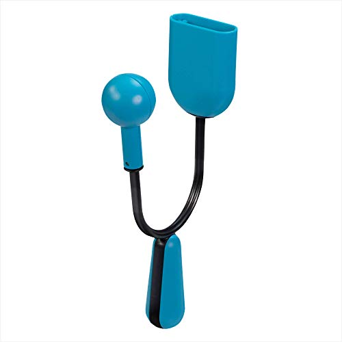 Voggenreiter Hi-Lo Vibra Vibraslap Percussion Rhythmus Instrument für klaren und kräftigen Sound (27 x 13,5 cm, ergonomischer Griff, metallischer Hammer), Blau/Schwarz von VOLT by Voggenreiter