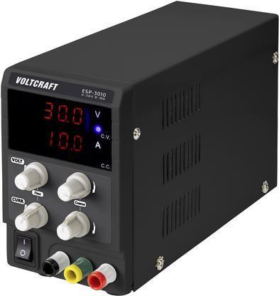 ESP-3010 Labornetzgeraet einstellbar 0 - 30 V/DC 0 - 10 A 300 W Steckanschluss 4 mm (VC-12840980) - Sonderposten von VOLTCRAFT