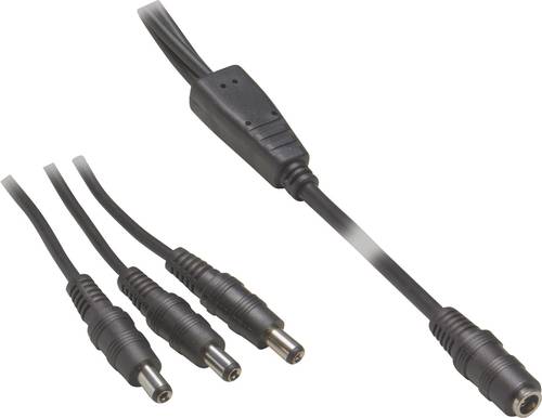 VOLTCRAFT 072958C Niedervolt-Anschlusskabel Niedervolt-Buchse - Niedervolt-Stecker 5.5mm 2.5mm 5.5mm von VOLTCRAFT