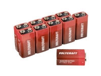 VOLTCRAFT 6LR61 9 V Blockbatterie Alkali-Mangan 550 mAh 9 V 10 Stück von VOLTCRAFT