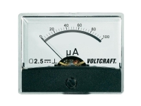 VOLTCRAFT AM-60X46/100µA/DC Måleapparat til indbygning AM-60X46/100µA/DC 100 µA Drejespole von VOLTCRAFT