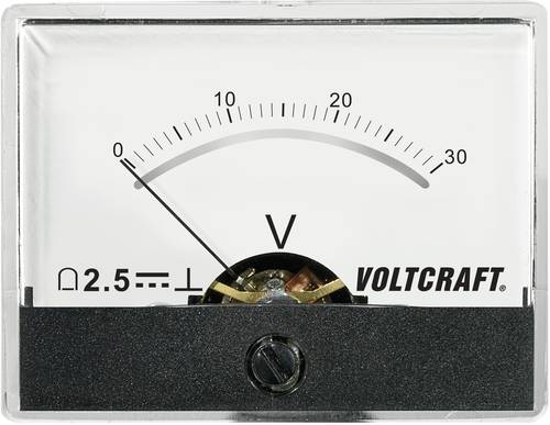 VOLTCRAFT AM-60X46/30V/DC AM-60X46/30V/DC Einbau-Messgerät AM-60X46/60V/DC 30V Drehspule von VOLTCRAFT