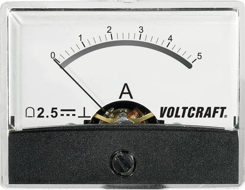 VOLTCRAFT AM-60X46/5A/DC AM-60X46/5A/DC Einbau-Messgerät AM-60X46/5A/DC 5A Drehspule von VOLTCRAFT