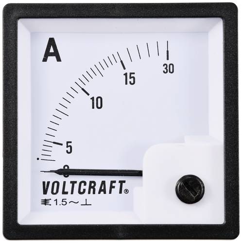 VOLTCRAFT AM-72X72/15A AM-72X72/15A Analog-Einbaumessgerät AM-72X72/15A 15A Dreheisen von VOLTCRAFT