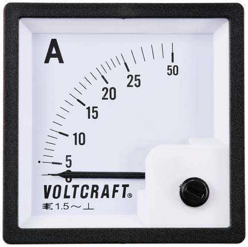 VOLTCRAFT AM-72X72/25A AM-72X72/25A Analog-Einbaumessgerät AM-72X72/25A 25A Dreheisen von VOLTCRAFT