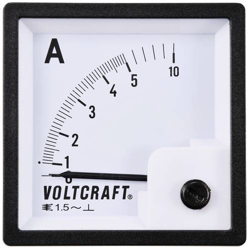 VOLTCRAFT AM-72X72/5A AM-72X72/5A Analog-Einbaumessgerät AM-72X72/5A 5A Dreheisen von VOLTCRAFT