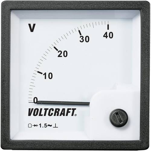 VOLTCRAFT AM-72x72/40V AM-72x72/40V Analog-Einbaumessgerät AM-72x72/40V 40V Drehspule von VOLTCRAFT