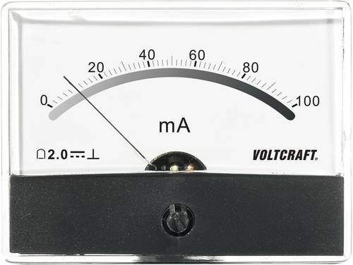 VOLTCRAFT AM-86X65/100MA AM-86X65/100MA Einbau-Messgerät AM-86X65/100mA/DC Drehspule von VOLTCRAFT