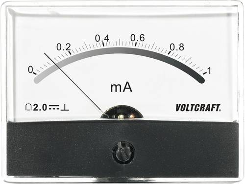 VOLTCRAFT AM-86X65/1MA AM-86X65/1MA Einbau-Messgerät AM-86X65/1mA/DC Drehspule von VOLTCRAFT