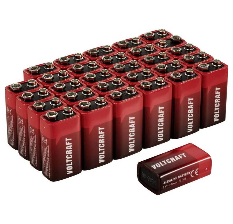VOLTCRAFT Alkaline 9 V Block-Batterie Batterie von VOLTCRAFT