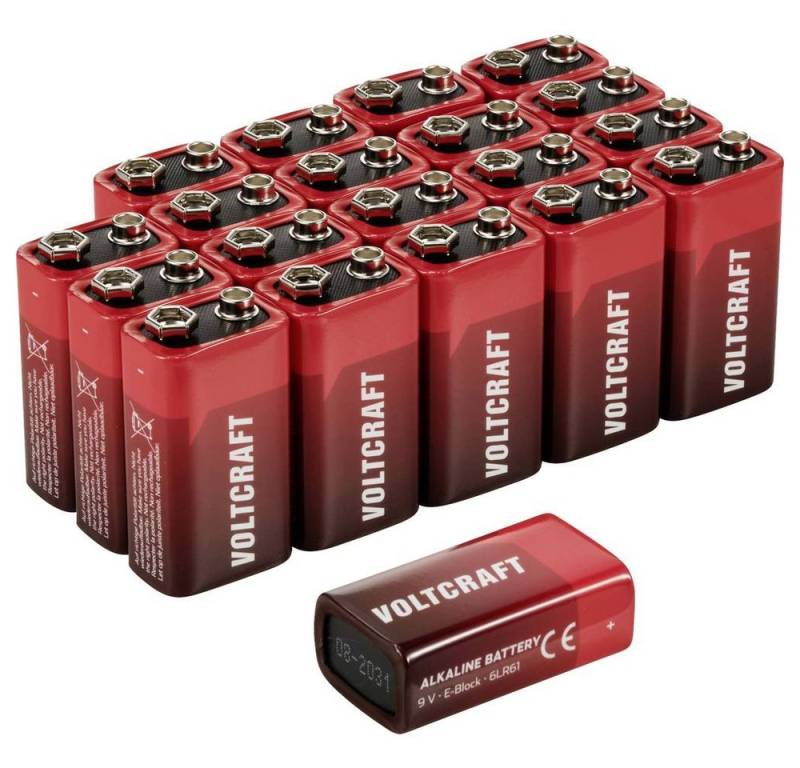VOLTCRAFT Alkaline 9 V Block-Batterie Batterie von VOLTCRAFT