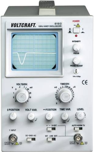 VOLTCRAFT Analog-Oszilloskop AO 610 10MHz 1-Kanal von VOLTCRAFT