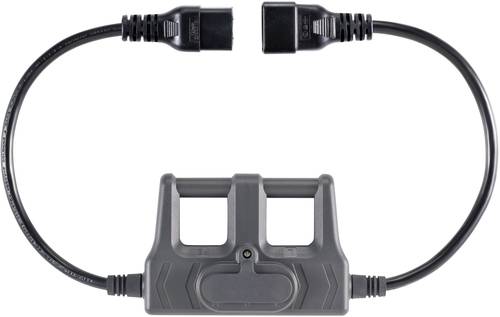 VOLTCRAFT CAA-1L 16 Messadapter Kaltgeräte-Stecker C20 - Kaltgeräte-Buchse C19 Dunkelgrau von VOLTCRAFT