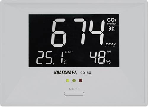 VOLTCRAFT CO2-60 Kohlendioxid-Messgerät 0 - 3000 ppm von VOLTCRAFT