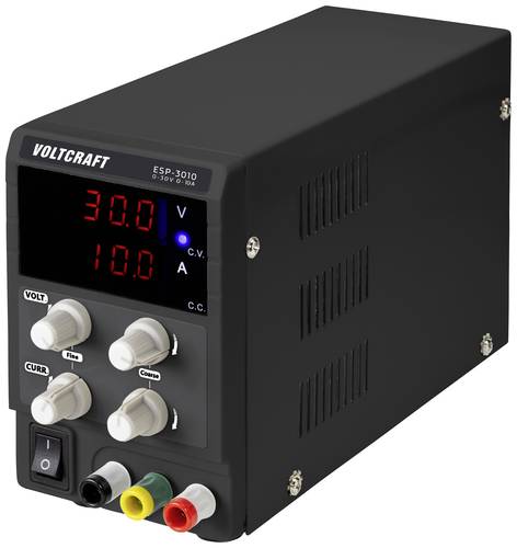 VOLTCRAFT ESP-3010 Labornetzgerät, einstellbar 0 - 30 V/DC 0 - 10A 300W Steckanschluss 4mm schmale von VOLTCRAFT