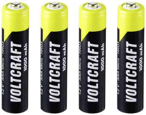 VOLTCRAFT Endurance HR03 Micro (AAA)-Akku NiMH 1000 mAh 1.2V 4St. von VOLTCRAFT