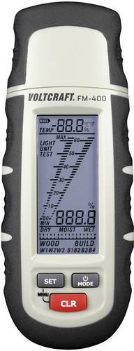 VOLTCRAFT FM-400 Materialfeuchtemessgerät Messbereich Baufeuchtigkeit (Bereich) 0.1 bis 24% vol Mes von VOLTCRAFT