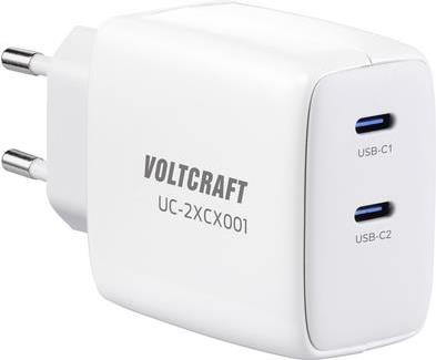 VOLTCRAFT GaN VC-13091940 USB-Ladegerät Innenbereich Ausgangsstrom (max.) 3.25 A 2 x USB-C® (VC-13091940) von VOLTCRAFT