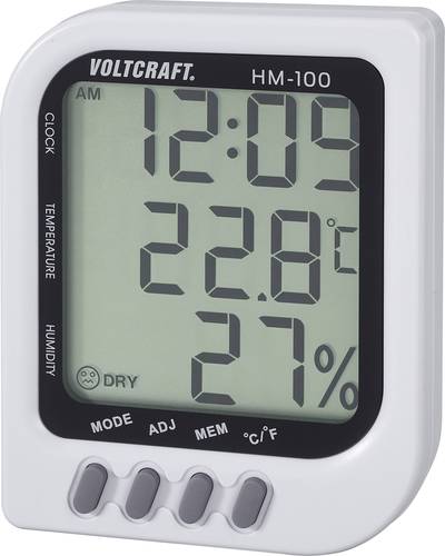 VOLTCRAFT HM-100 Luftfeuchtemessgerät (Hygrometer) 20% rF 90% rF von VOLTCRAFT