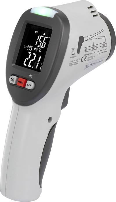 VOLTCRAFT IR-SCAN-350RH/2 Infrarot-Thermometer Optik 20:1 -50 bis +380 °C Pyrometer, Taupunktscanner (IR-SCAN-350RH/2) von VOLTCRAFT