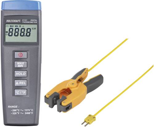 VOLTCRAFT K101 + TP 300 Temperatur-Messgerät Fühler-Typ K von VOLTCRAFT