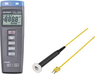 VOLTCRAFT K102 + TP 302 Temperatur-Messgerät -200 bis +1370 °C Fühler-Typ K VOLTCRAFT K102 + TP 302 Temperatur-Messgerät -200 bis +1370 °C Fühler-Typ K von VOLTCRAFT