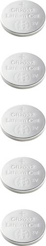 VOLTCRAFT Knopfzelle CR 2032 3V 5 St. 220 mAh Lithium LM2032 von VOLTCRAFT