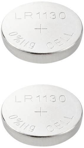 VOLTCRAFT Knopfzelle LR 1130 1.5V 2 St. 75 mAh Alkali-Mangan von VOLTCRAFT
