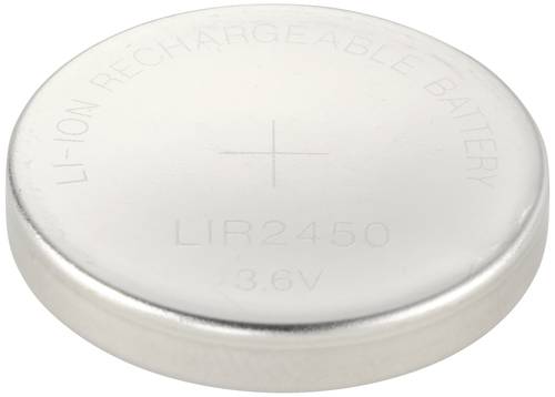 VOLTCRAFT LIR2450 Knopfzellen-Akku LIR 2450 Lithium 120 mAh 3.6V 1St. VOLTCRAFT LIR2450 Knopfzellen-Akku LIR 2450 Lithium 120 mAh 3.6V 1St. von VOLTCRAFT