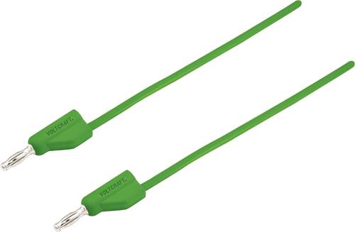 VOLTCRAFT MSB-300 Messleitung [Lamellenstecker 4mm - Lamellenstecker 4 mm] 5.00m Grün 1St. von VOLTCRAFT