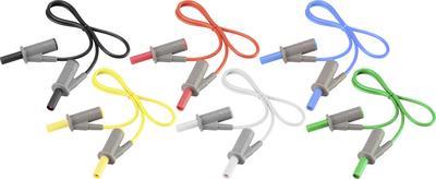 VOLTCRAFT MSB-501 Messleitungs-Set [Lamellenstecker 4 mm - Lamellenstecker 4 mm] 0.50 m (MSB-501-05) von VOLTCRAFT