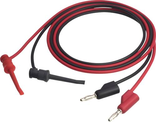 VOLTCRAFT MSL-102 Messleitung [4 mm-Stecker - ] 1.00m Schwarz, Rot 1St. von VOLTCRAFT