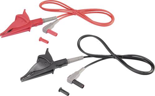 VOLTCRAFT MSL-507 Messleitung [Stecker 4mm - Krokoklemmen] 1.00m Schwarz, Rot 1St. von VOLTCRAFT